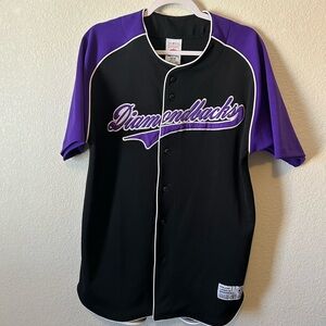 Diamondbacks Black and Purple Men's jersey shirt